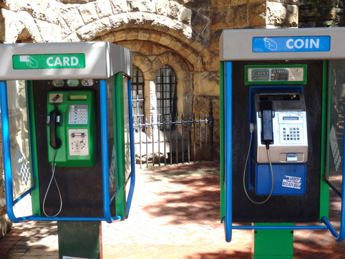 Pay or Card Operated PUBLIC TELEPHONE.